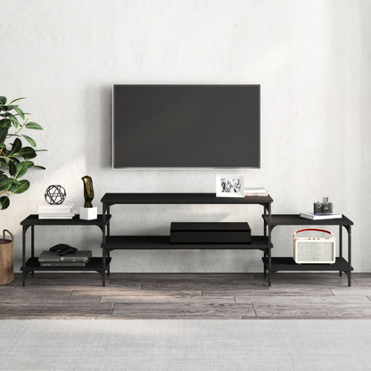 TV-Møbel Svart TV-benk 197x35x52 cm