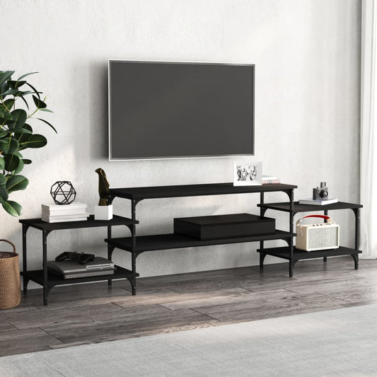 TV-Møbel Svart TV-benk 197x35x52 cm