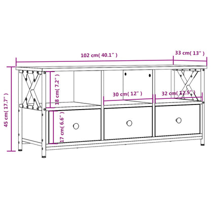 TV-Møbel Sonoma Eik TV-benk 102x33x45 cm