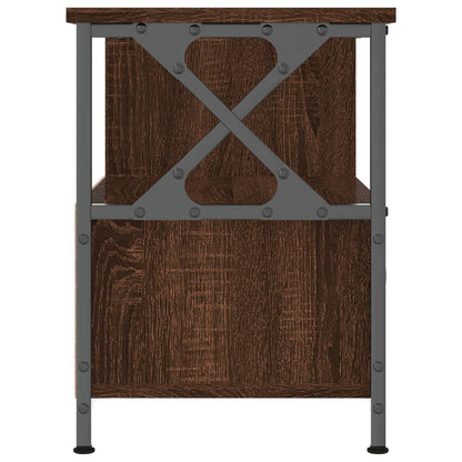 TV-Møbel Brun Eik Tv-benk 90x33x45 cm og jern