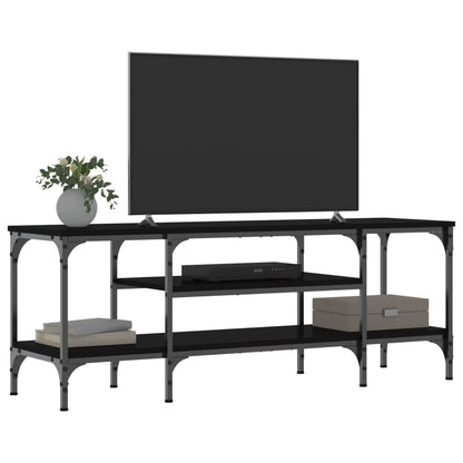 TV-Møbel Svart Tv-benk 121x35x45 cm og jern