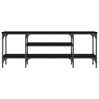 TV-Møbel Svart Tv-benk 121x35x45 cm og jern