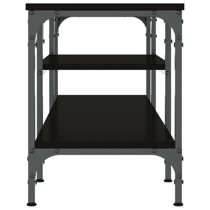 TV-Møbel Svart Tv-benk 121x35x45 cm og jern