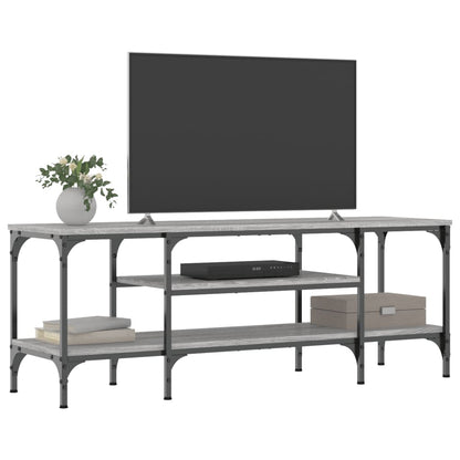 TV-Møbel Sonoma Grå Tv-benk 121x35x45 cm og jern