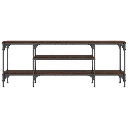 TV-Møbel Brun Eik Tv-benk 121x35x45 cm og jern