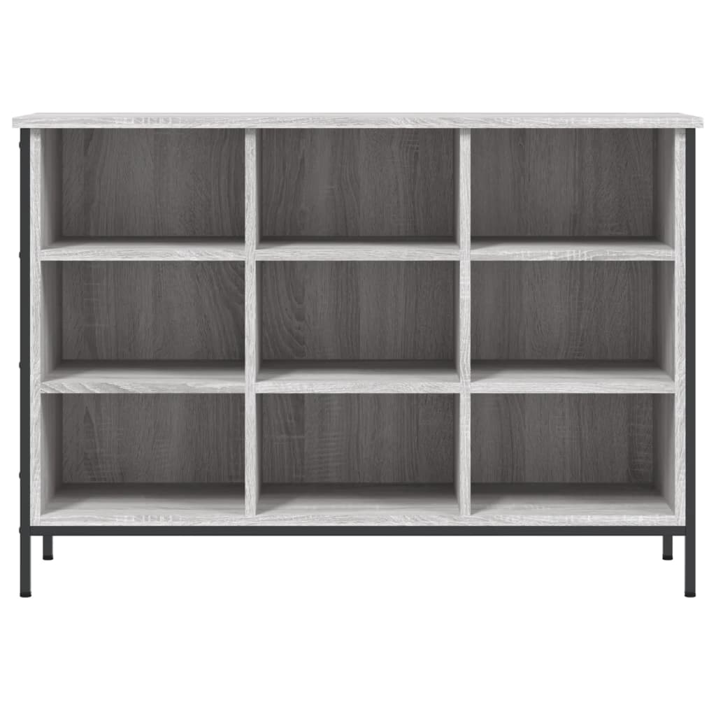 Skoskap grå sonoma 100x35x70 cm konstruert tre