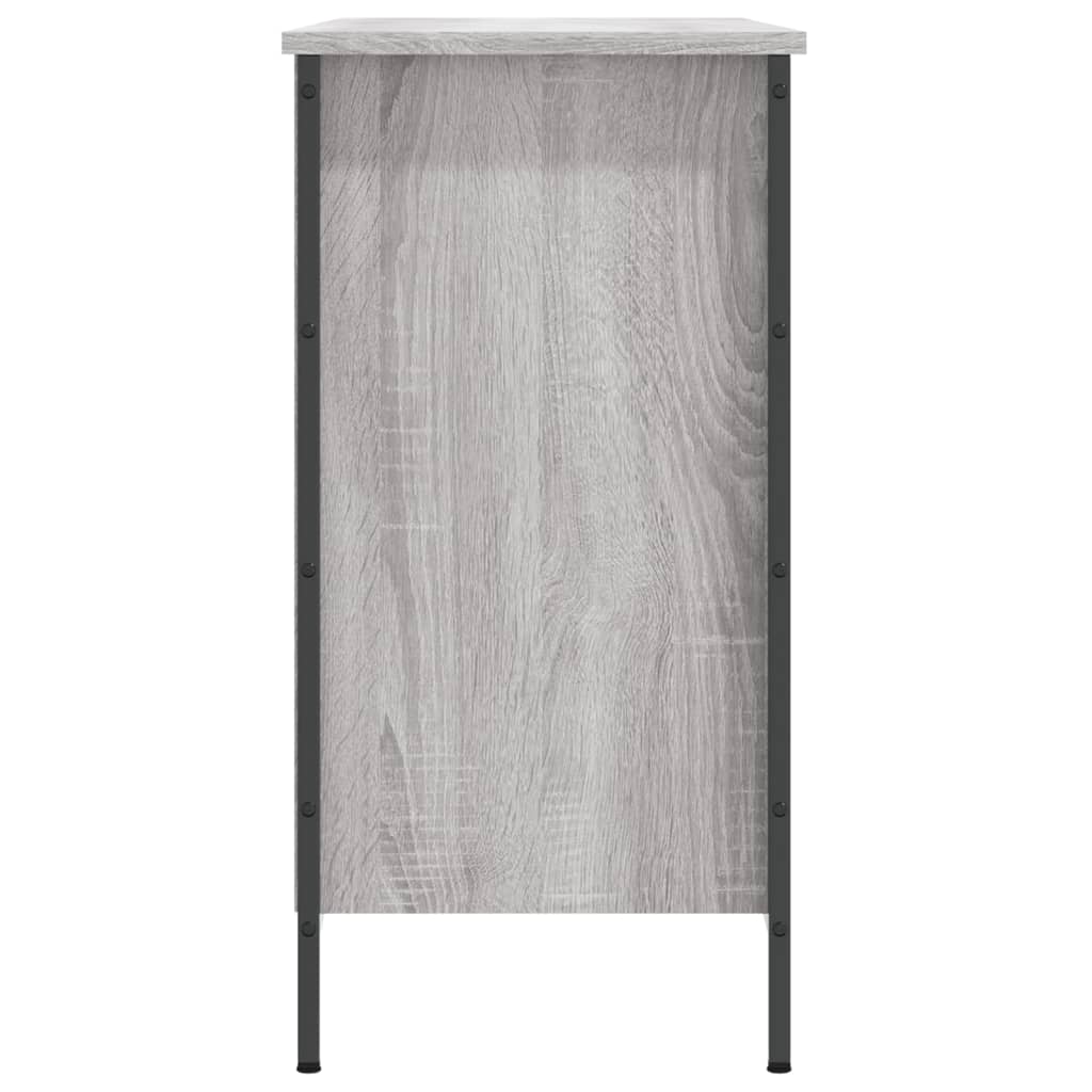 Skoskap grå sonoma 100x35x70 cm konstruert tre