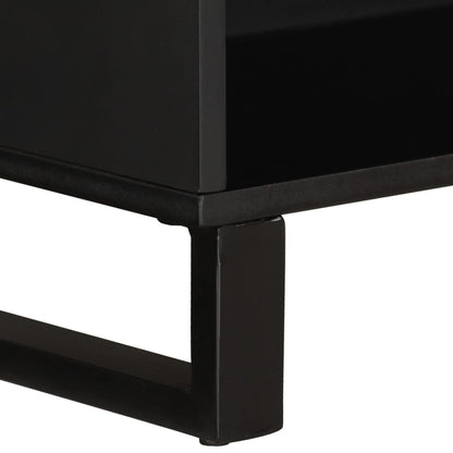 Skap Svart 85x33x107 cm heltre akasie