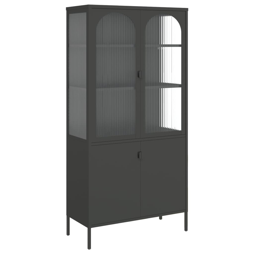 Skap Svart 90x40x180 cm glass