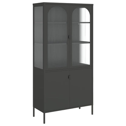 Skap Svart 90x40x180 cm glass