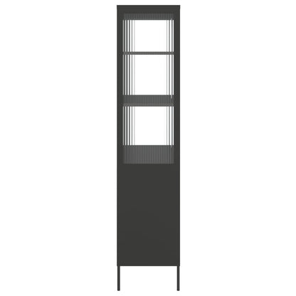 Skap Svart 90x40x180 cm glass