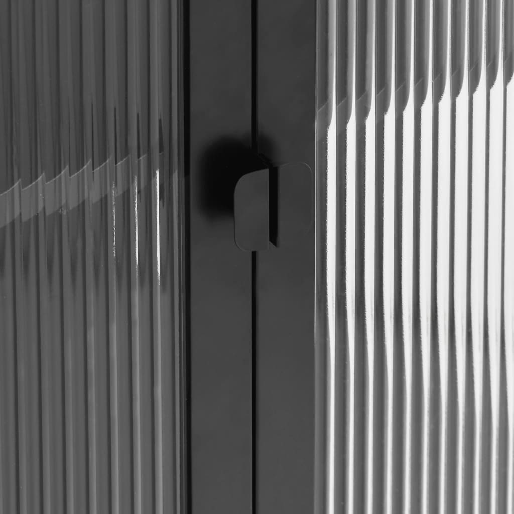 Skjenk DIV. Svart 70x35x70 cm glass