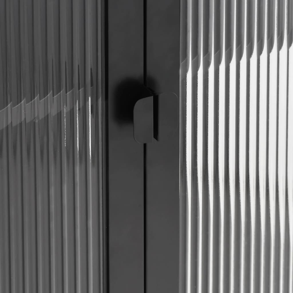 Skjenk DIV. Svart 75x35x105 cm glass