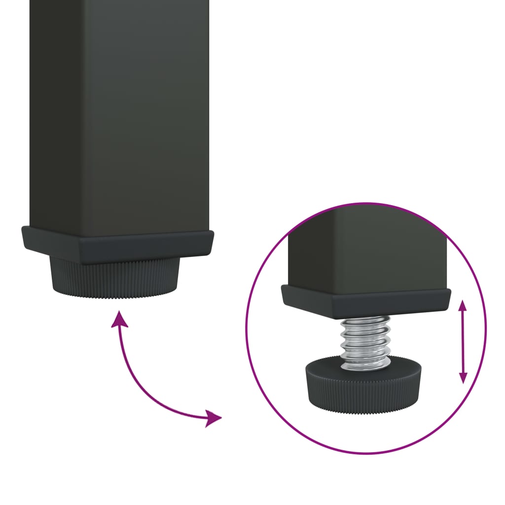Skjenk DIV. Svart 75x35x105 cm glass