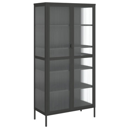 Skap Svart 85x40x180 cm glass