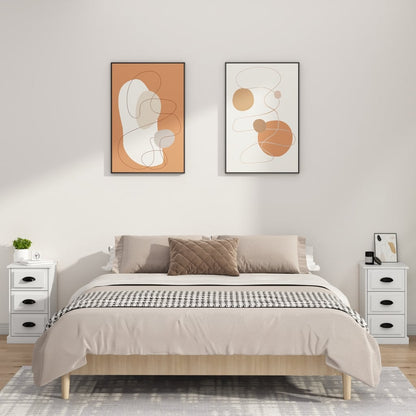 Nattbord Sengbord Hvit 39x39x67 cm