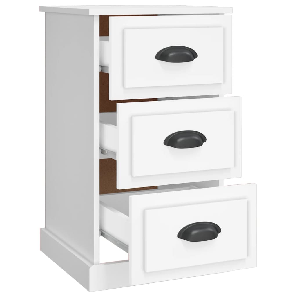 Nattbord Sengbord Hvit 39x39x67 cm