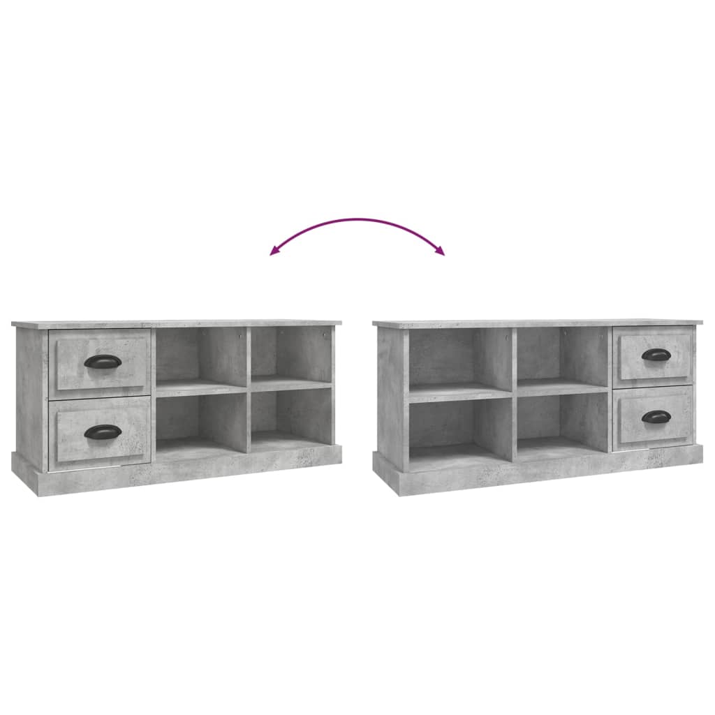 TV-Møbel Betonggrå TV-benk 102x35,5x47,5 cm