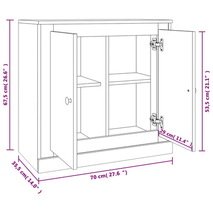 Skjenk Sonoma Eik 70x35,5x67,5 cm
