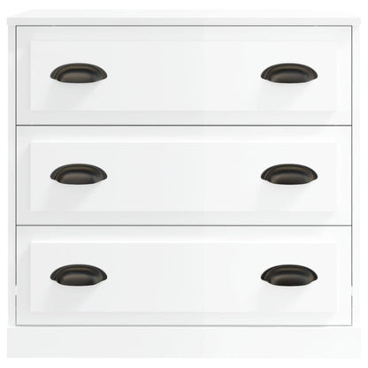 Skjenk Høyglans Hvit 70x35,5x67,5 cm