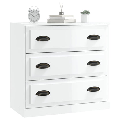 Skjenk Høyglans Hvit 70x35,5x67,5 cm