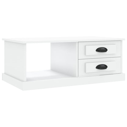 Salongbord Sofabord Hvit 90x50x35 cm