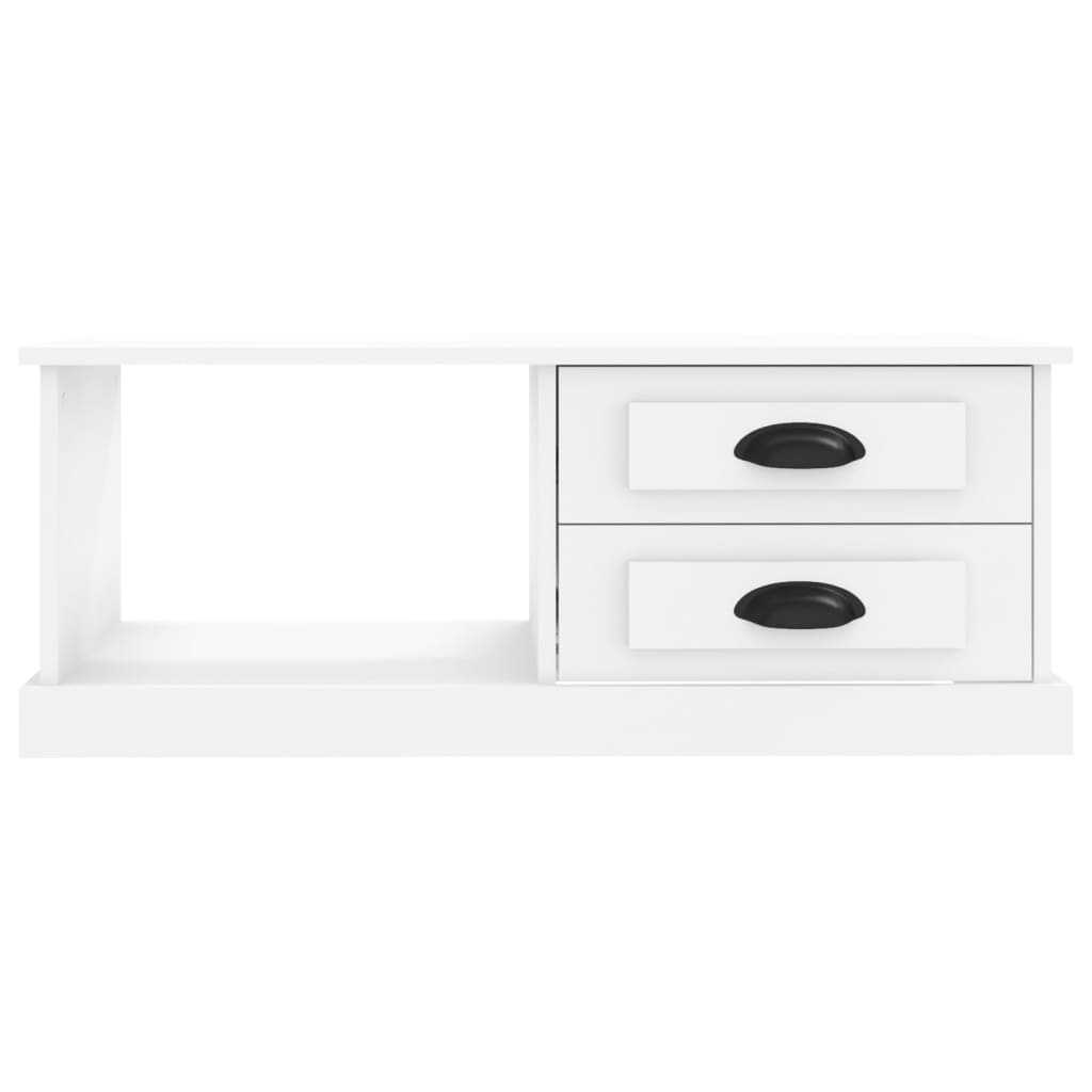 Salongbord Sofabord Hvit 90x50x35 cm