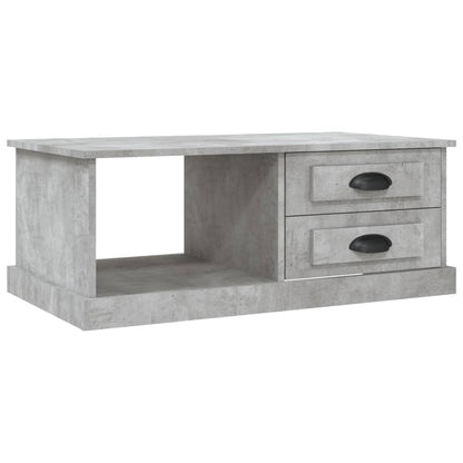 Salongbord Sofabord Betonggrå 90x50x35 cm