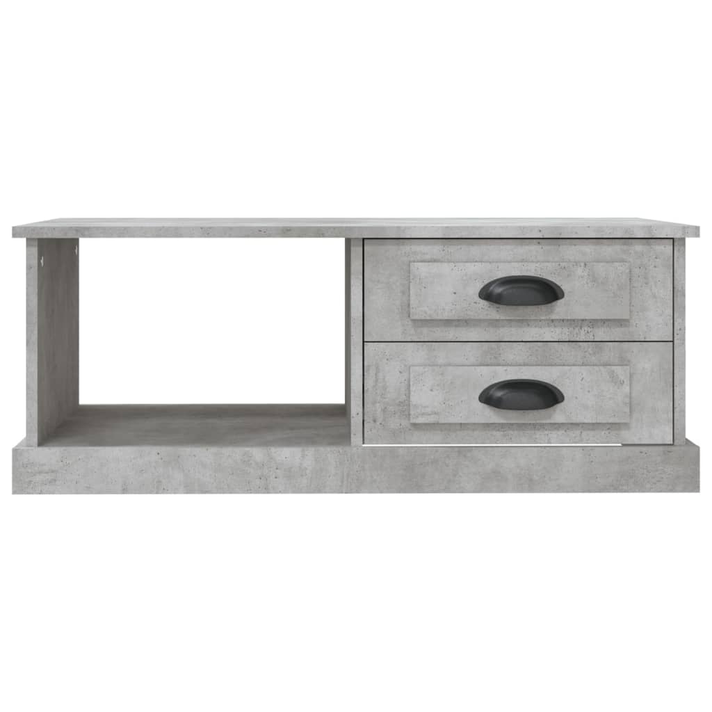 Salongbord Sofabord Betonggrå 90x50x35 cm