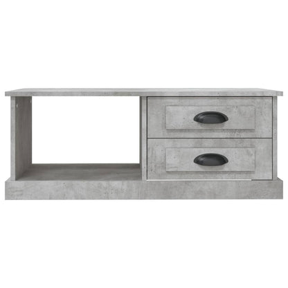 Salongbord Sofabord Betonggrå 90x50x35 cm