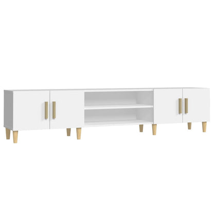 TV-Møbel Hvit TV-benk 180x31,5x40 cm