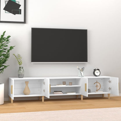 TV-Møbel Hvit TV-benk 180x31,5x40 cm