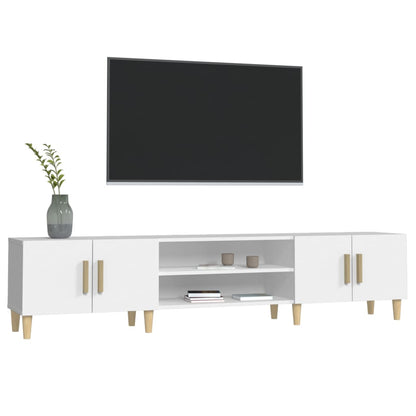 TV-Møbel Hvit TV-benk 180x31,5x40 cm