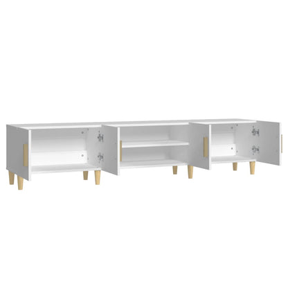 TV-Møbel Hvit TV-benk 180x31,5x40 cm