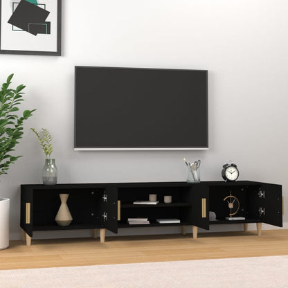 TV-Møbel Svart TV-benk 180x31,5x40 cm