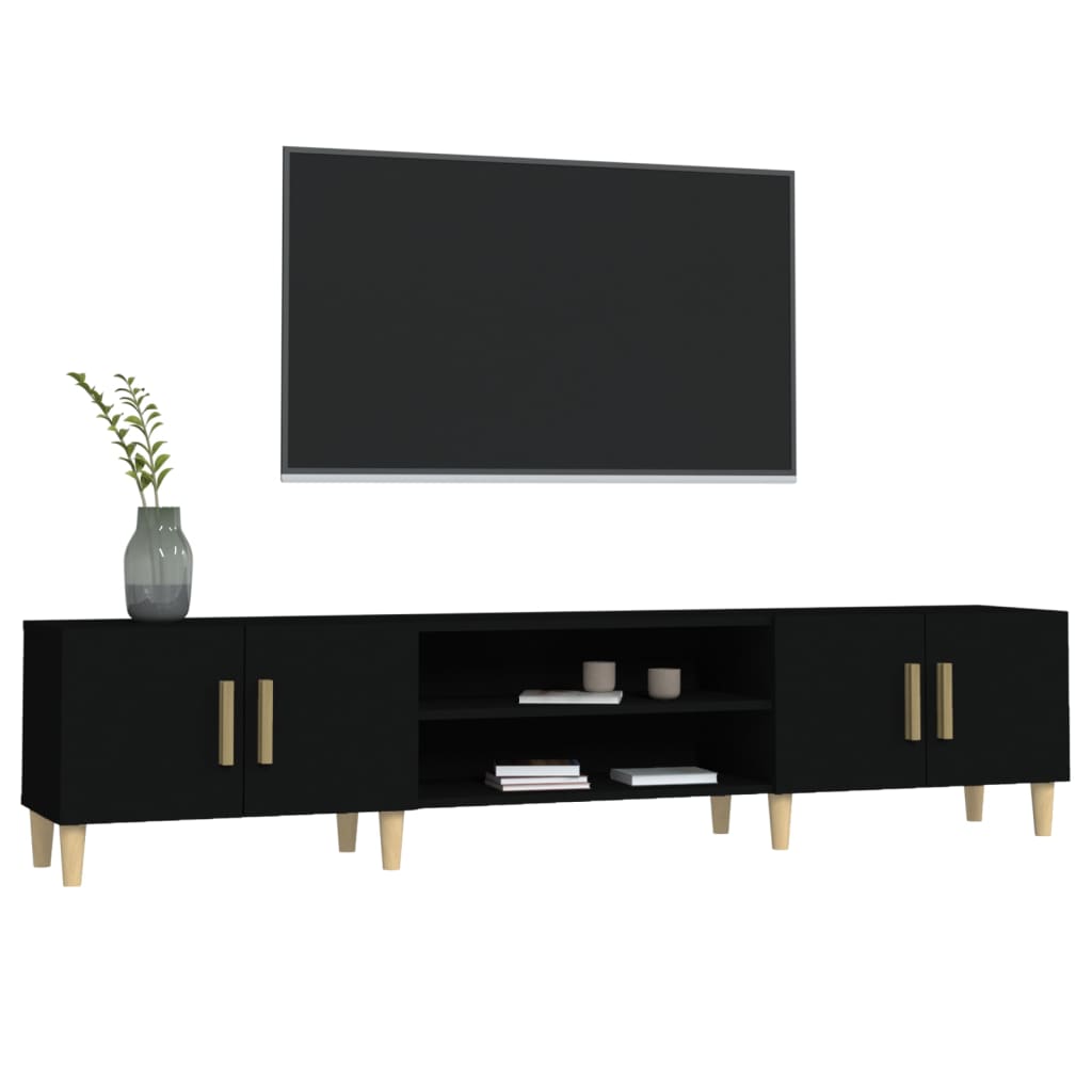 TV-Møbel Svart TV-benk 180x31,5x40 cm