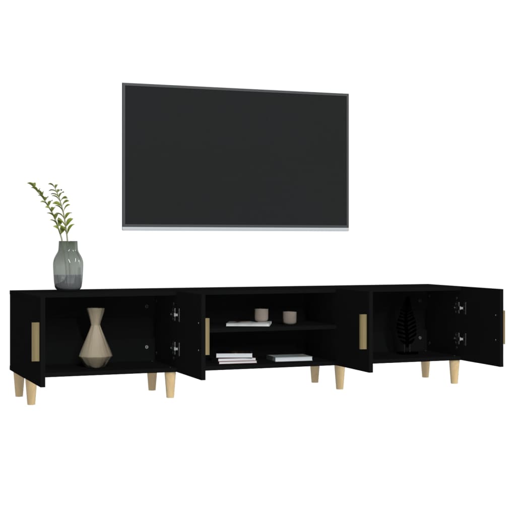 TV-Møbel Svart TV-benk 180x31,5x40 cm