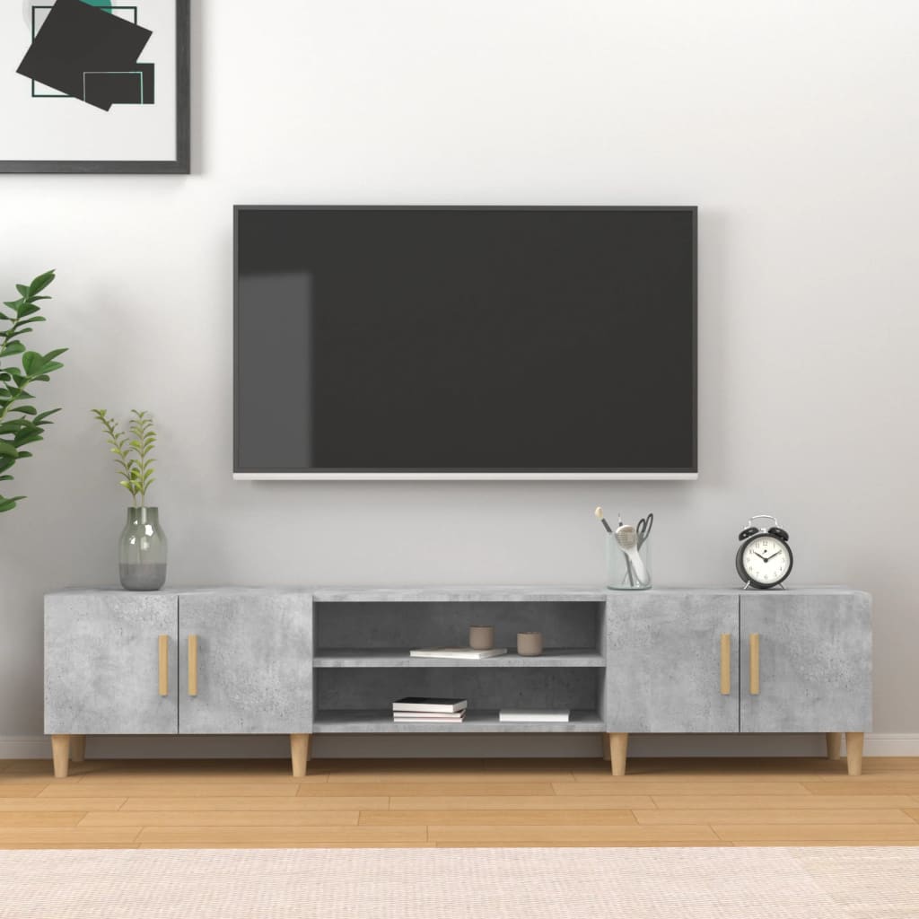 TV-Møbel Betonggrå TV-benk 180x31,5x40 cm