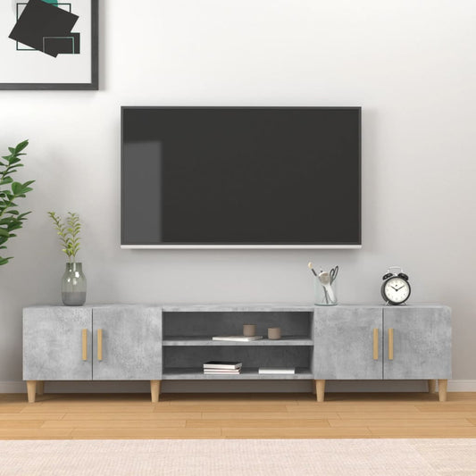 TV-Møbel Betonggrå TV-benk 180x31,5x40 cm