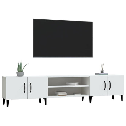TV-Møbel Hvit TV-benk 180x31,5x40 cm