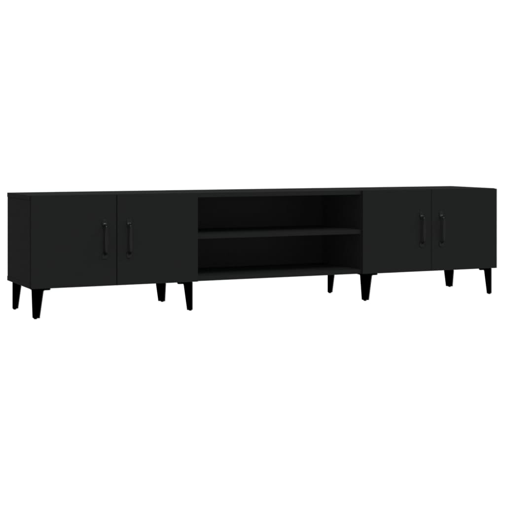 TV-Møbel Svart TV-benk 180x31,5x40 cm