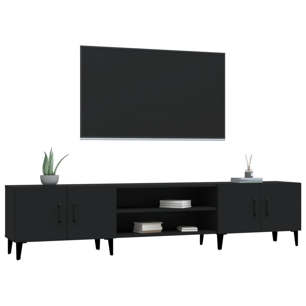 TV-Møbel Svart TV-benk 180x31,5x40 cm