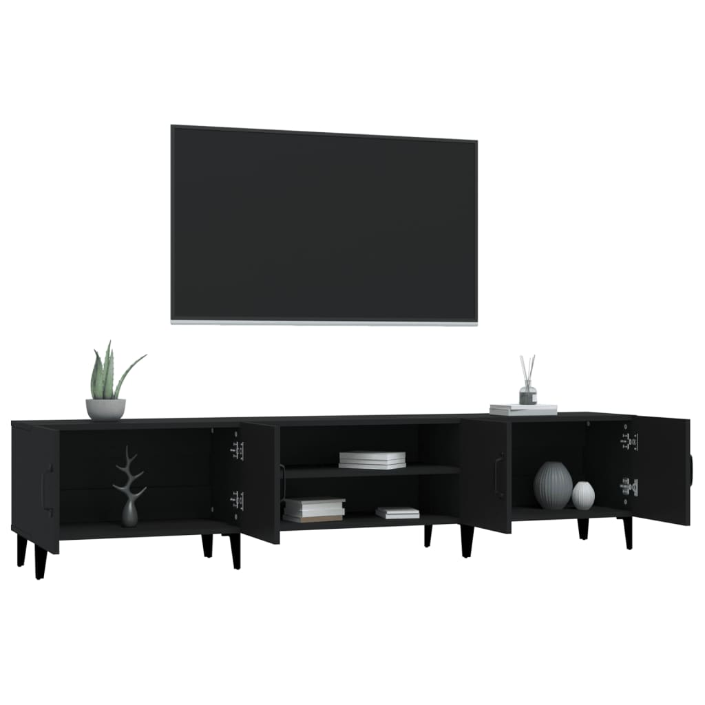 TV-Møbel Svart TV-benk 180x31,5x40 cm