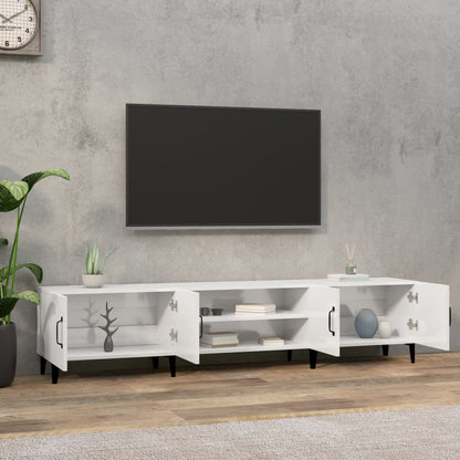 TV-Møbel Høyglans Hvit Tv-benk 180x31,5x40 cm