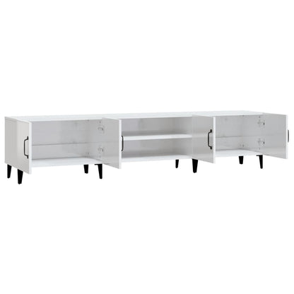 TV-Møbel Høyglans Hvit Tv-benk 180x31,5x40 cm