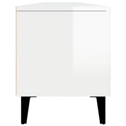 TV-Møbel Høyglans Hvit Tv-benk 180x31,5x40 cm