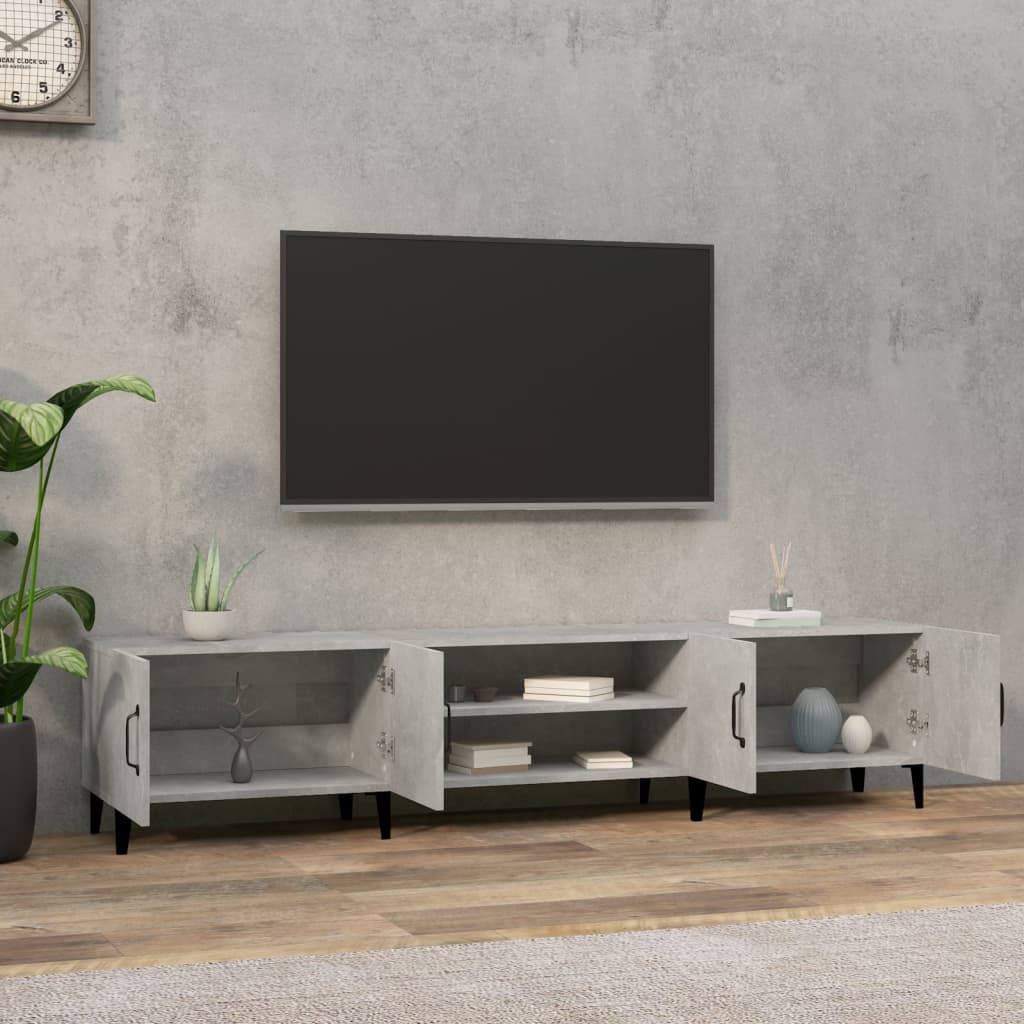 TV-Møbel Betonggrå TV-benk 180x31,5x40 cm