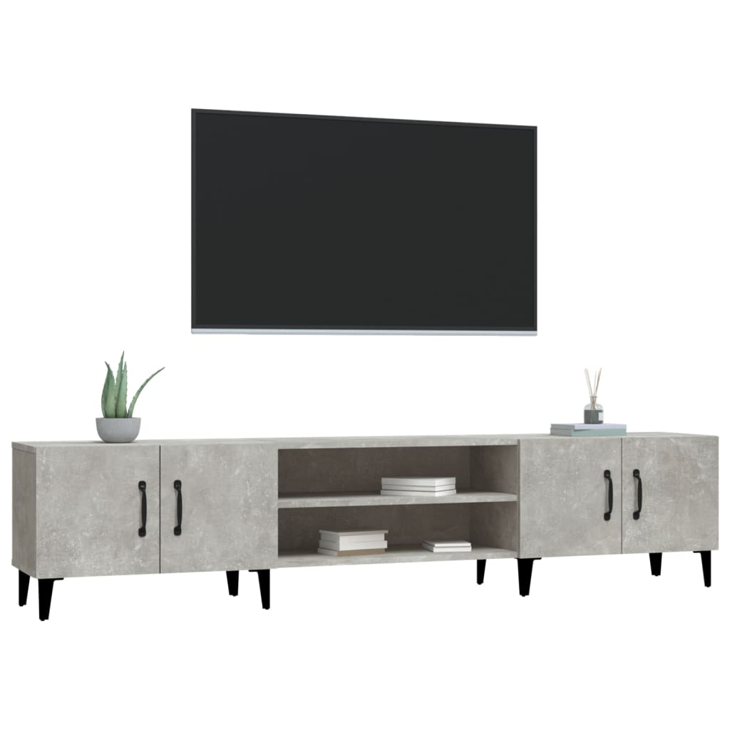 TV-Møbel Betonggrå TV-benk 180x31,5x40 cm