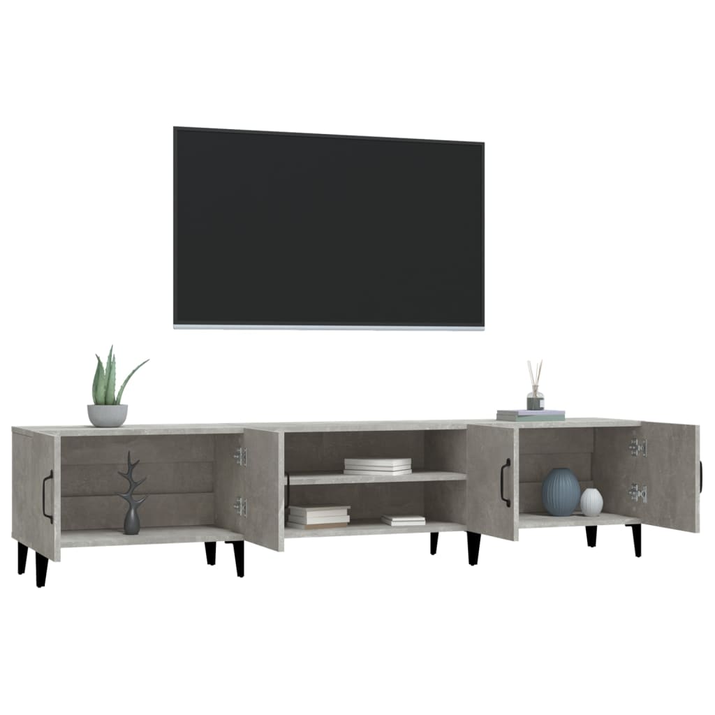 TV-Møbel Betonggrå TV-benk 180x31,5x40 cm