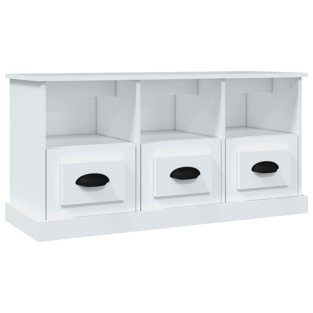 TV-Møbel Hvit TV-benk 100x35x50 cm